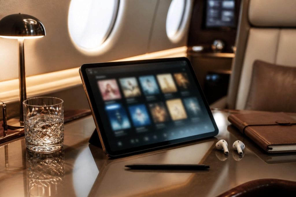 découvrez nos accessoires assortis en cabine, dont une tablette tactile pour des recommandations instantanées et personnalisées.