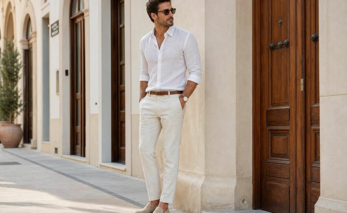 Découvrez comment associer votre pantalon en lin pour un look homme élégant et réussi, alliant confort et style naturel en toutes occasions.