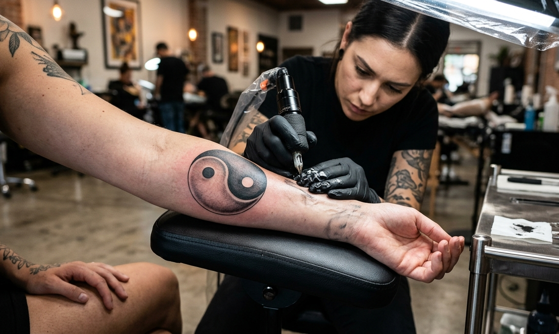 tatouage du yin yang