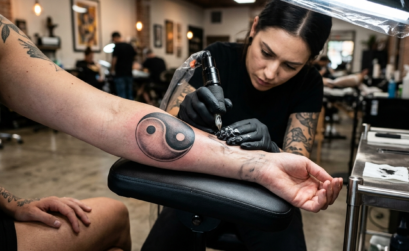 tatouage du yin yang