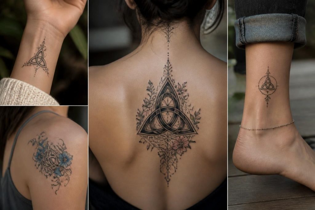 découvrez des idées inspirantes de tatouages triquetra pour femmes, explorant divers styles et designs uniques pour sublimer votre peau.