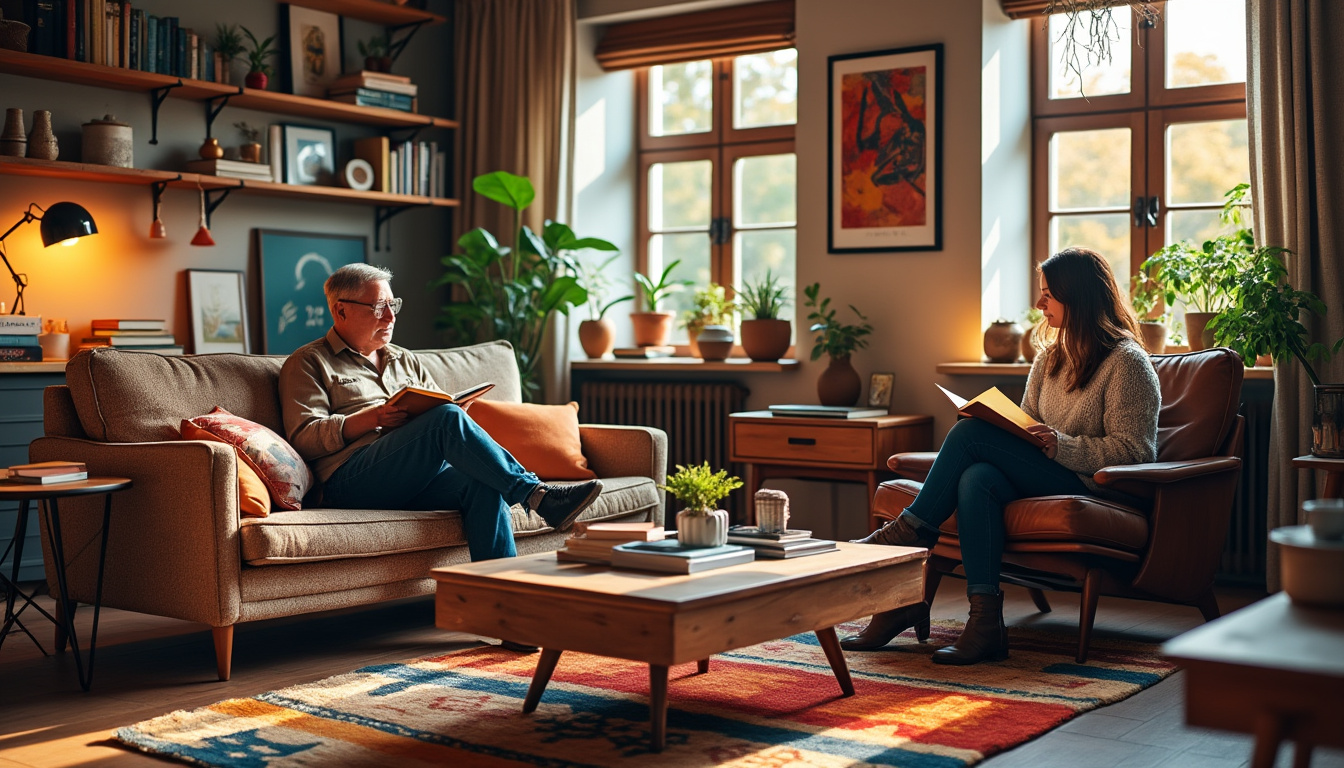 adoptez la tendance eclectic grandpa pour un intérieur unique et chaleureux. découvrez nos conseils déco pour mixer meubles vintage, couleurs audacieuses et accessoires rétro avec style.