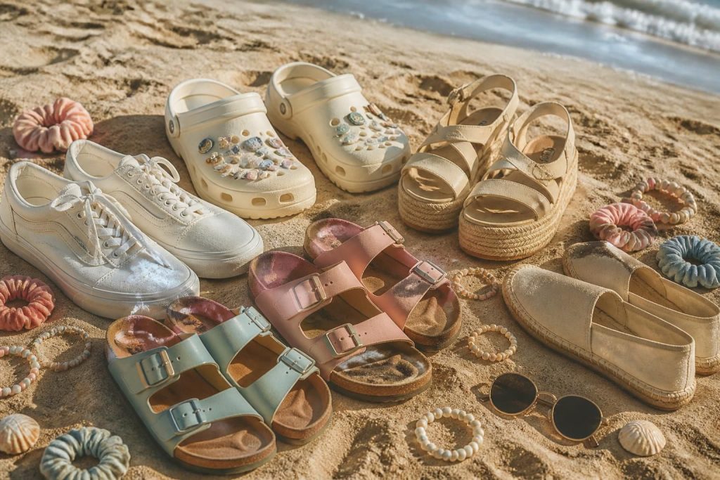 découvrez le style chaussure vsco girl avec notre sélection des modèles indispensables pour un été tendance et confortable. adoptez les chaussures incontournables qui complètent parfaitement votre look estival.