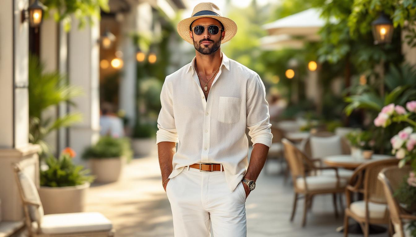 découvrez les indispensables de la tenue guinguette pour homme cet été. alliez style et confort avec nos conseils mode pour profiter pleinement des journées ensoleillées, des repas en plein air et des soirées conviviales. soyez élégant tout en restant décontracté grâce à notre sélection d'articles essentiels.