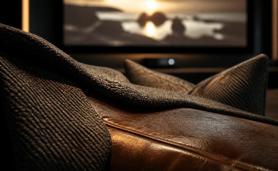découvrez comment le cuir et les tissus sont magnifiés grâce à une innovation unique d'écran de projection, alliant texture et technologie pour une expérience visuelle exceptionnelle.