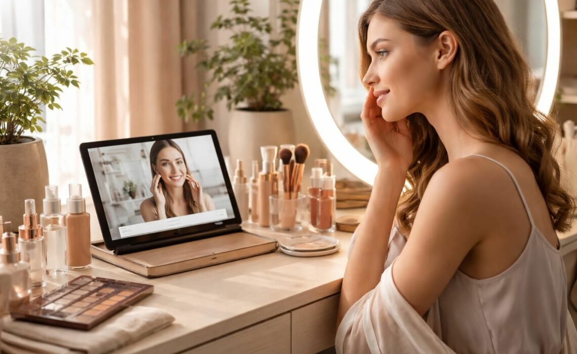 découvrez votre coin beauté personnalisé avec la tablette samsung, alliant teintes parfaites et routines de soins guidées pour sublimer votre peau au quotidien.
