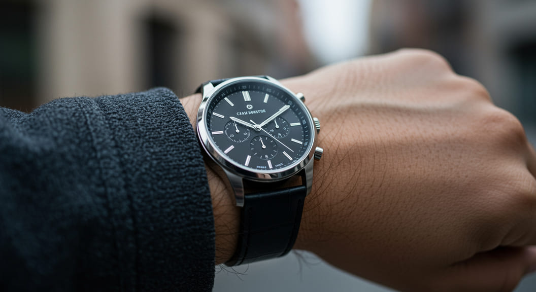 montre minimaliste pour homme