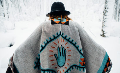 poncho homme