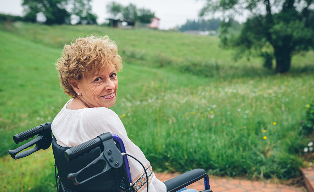 surpoids en fauteuil roulant